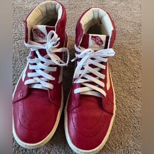 Vans Red High-Top Sneakers